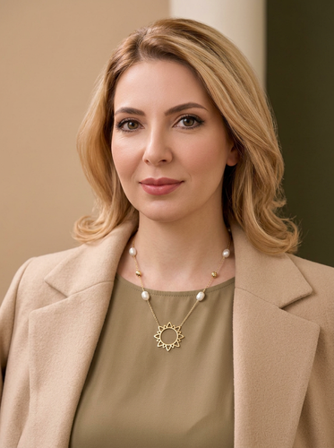 گردنبند طرح خورشید مینیمال