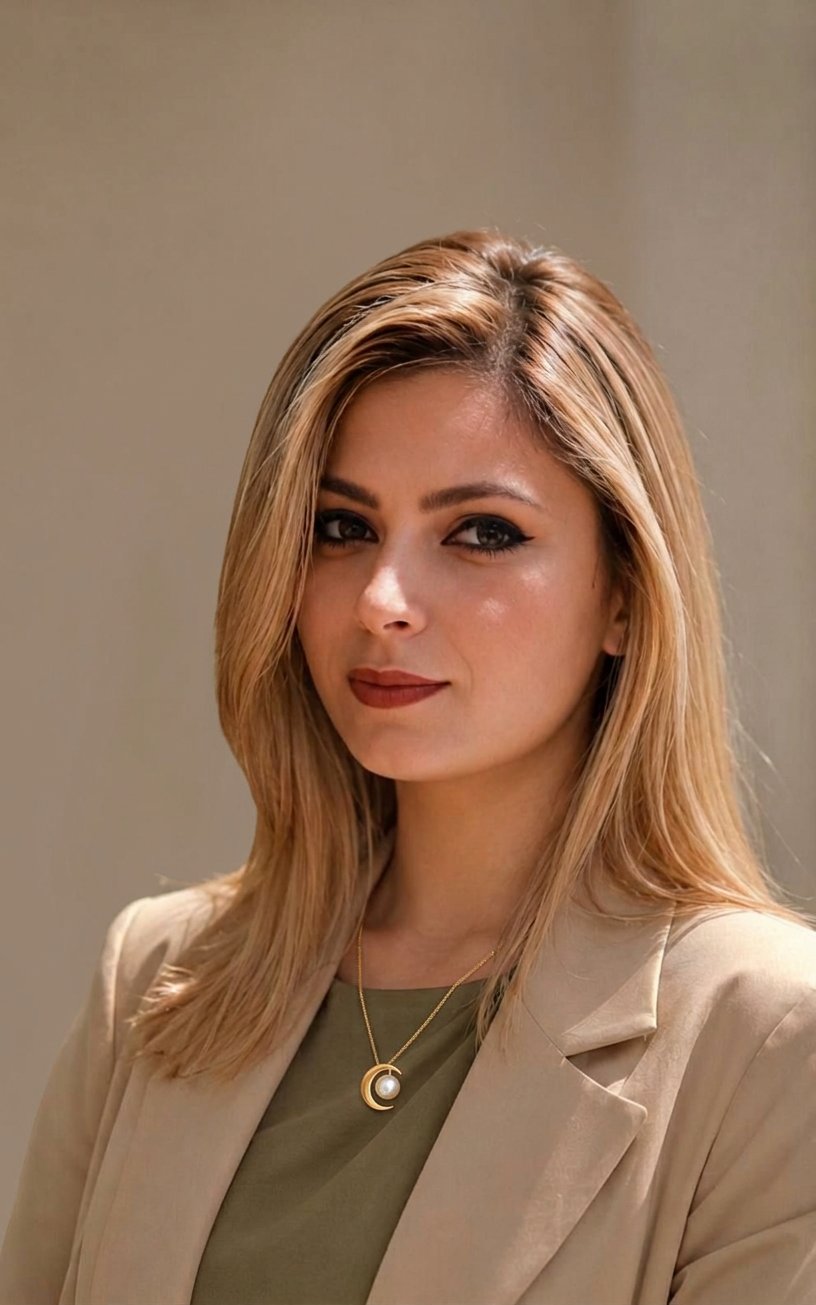 گردنبند طرح ماه و مروارید