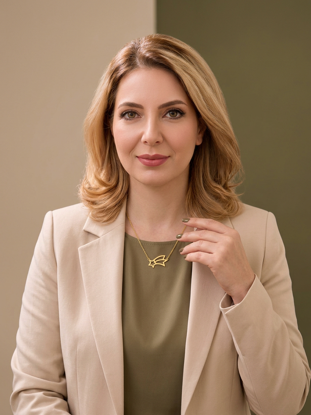 گردنبند طرح ستاره دنباله دار