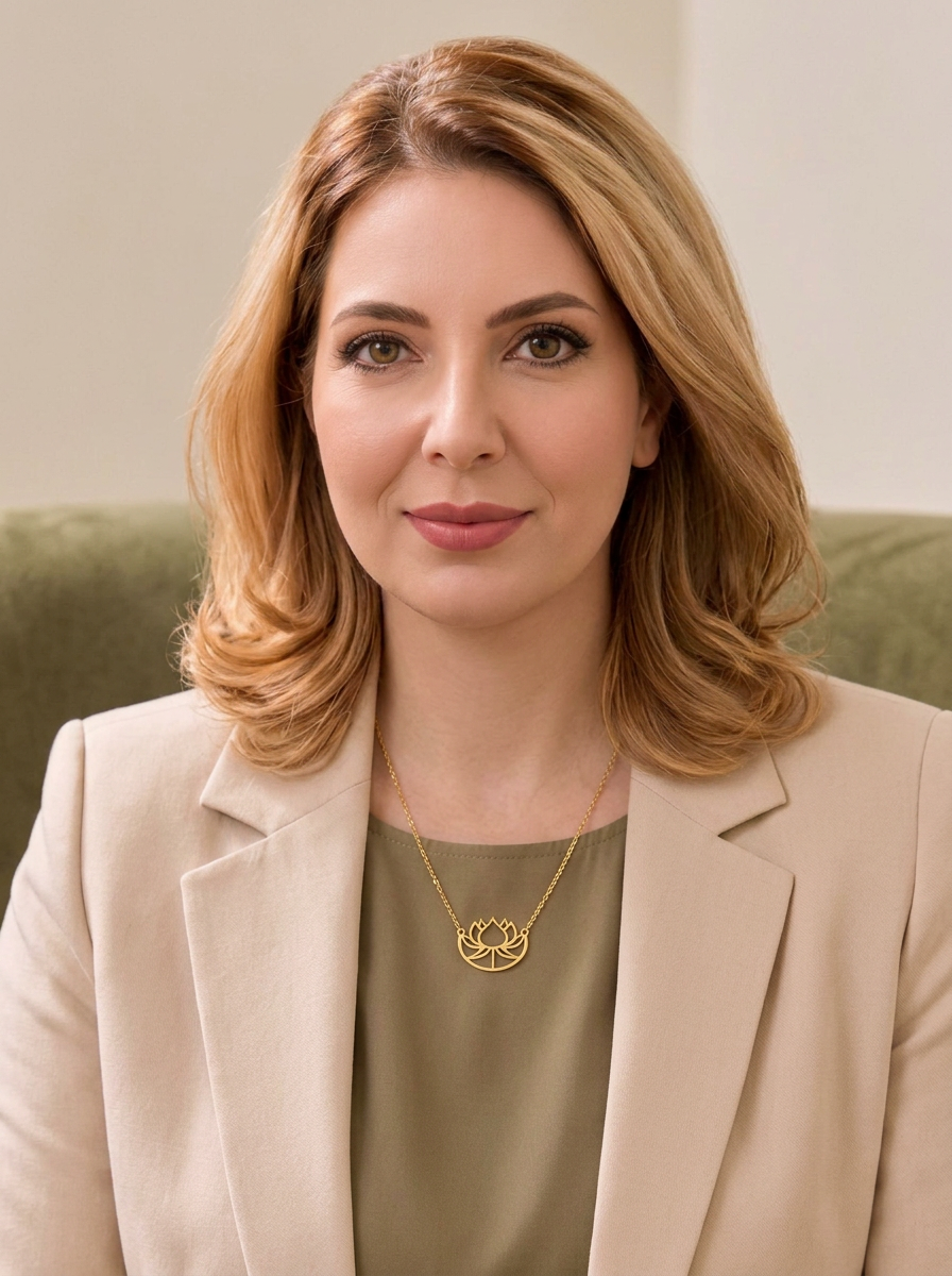 گردنبند طرح گل نیلوفر